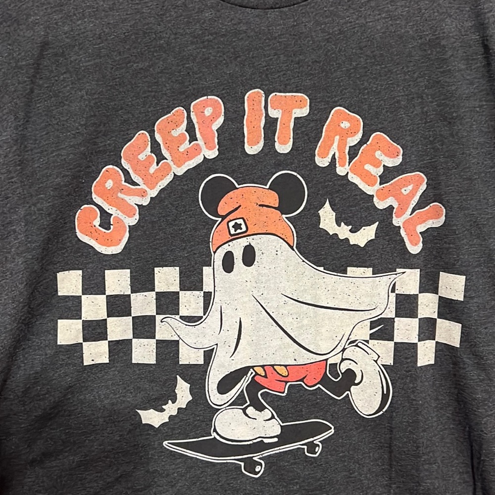 Disney Halloween Skater Mickey T-Shirt Size Large